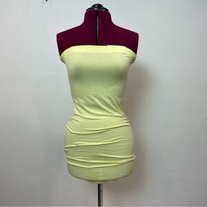 BP Summer Yellow Slim Fit Sleeveless dress